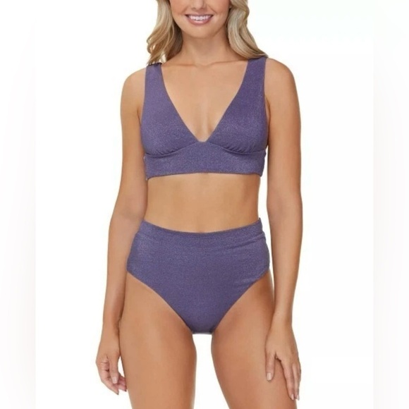 Raisins Other - Raisins 2 Piece Purple Island Tropic Bikini Set Size L